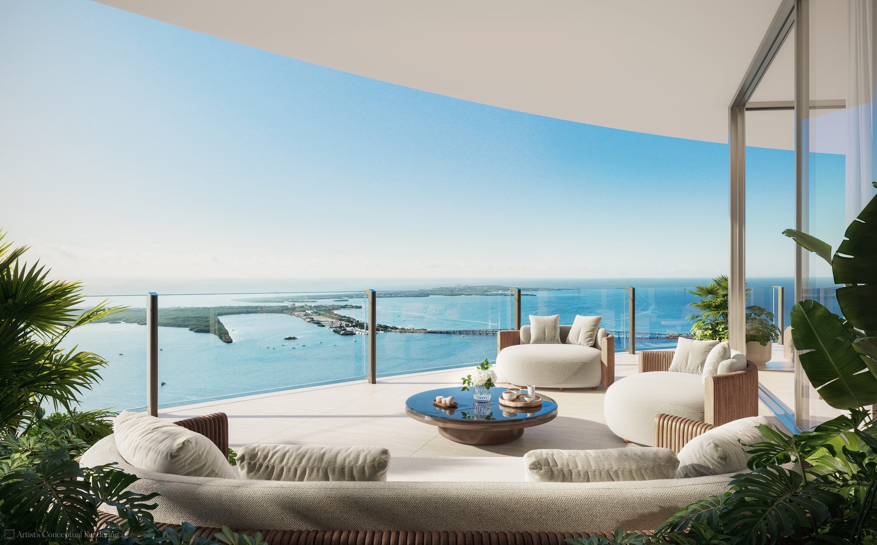 Wraparound terrace