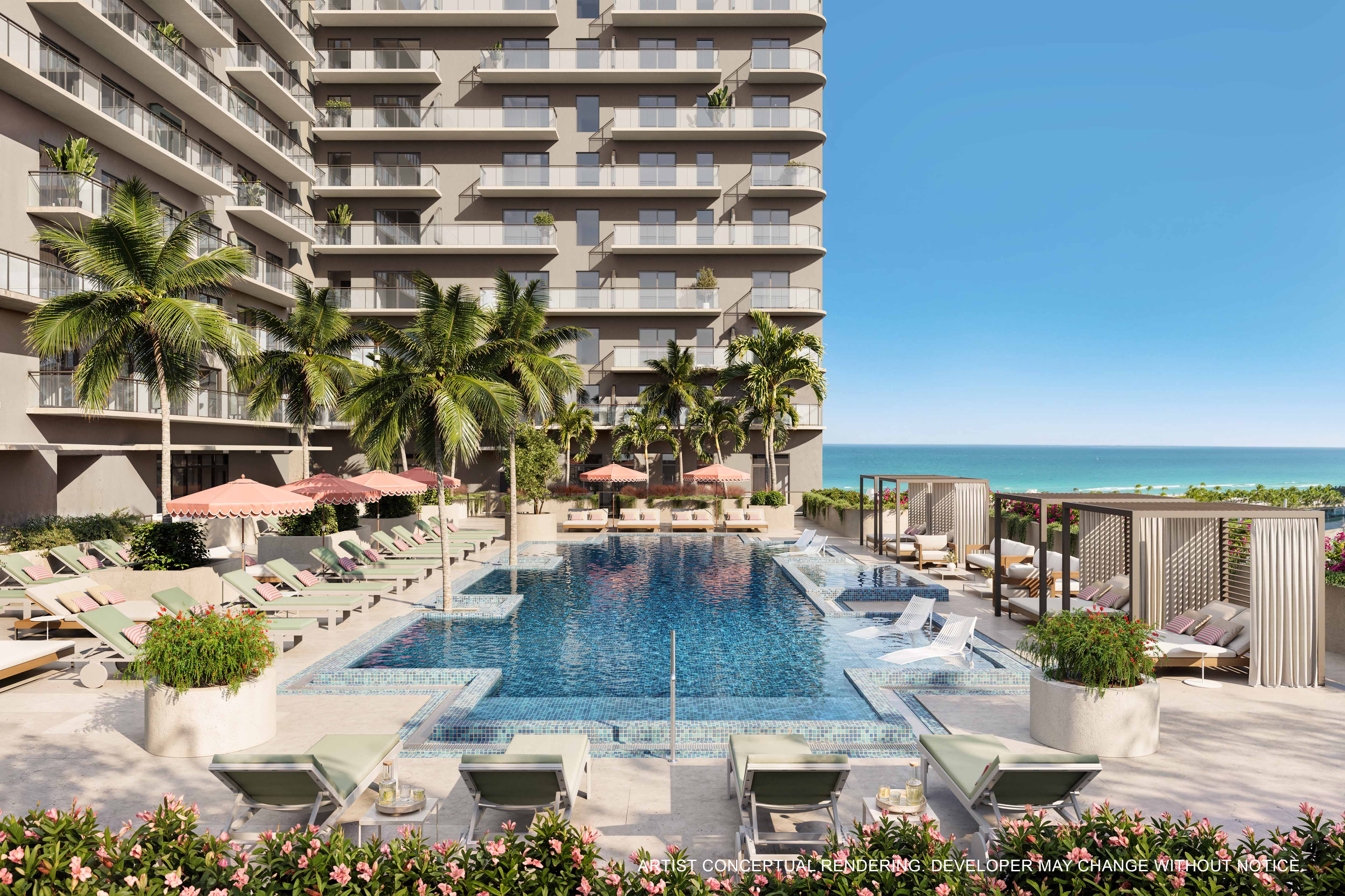 Piscina estilo resort